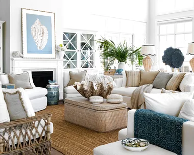 Coastal Grandma style living room