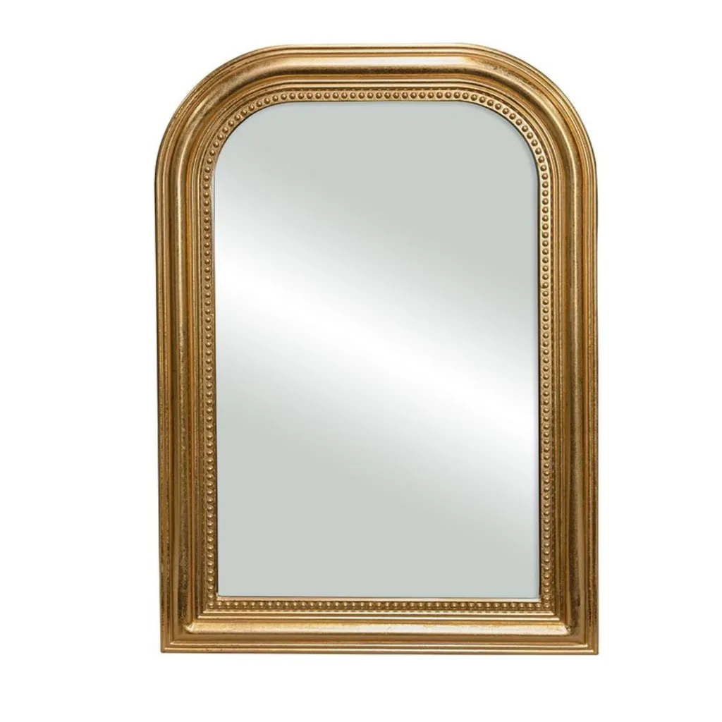 Gold arched mirror 
