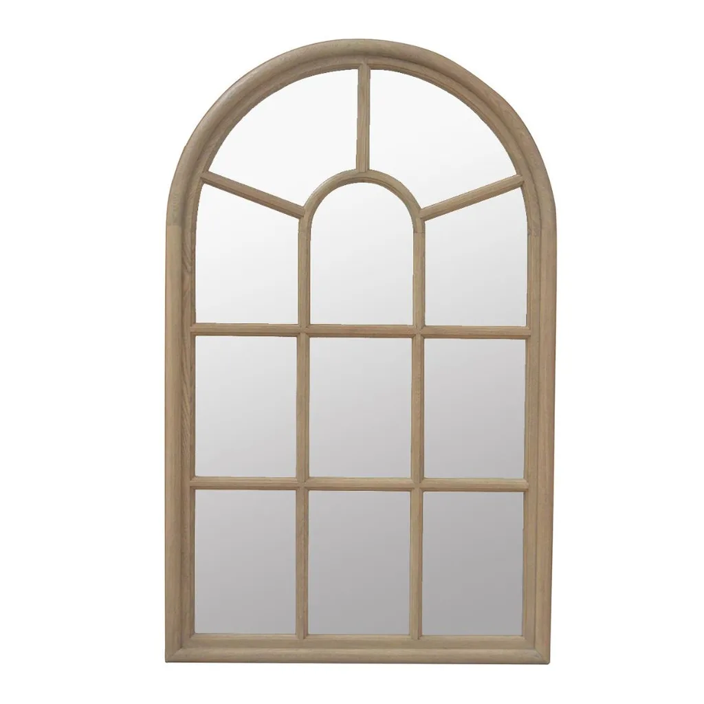 An arched mirror.