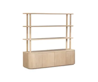Breeze shelving unit in Oak
