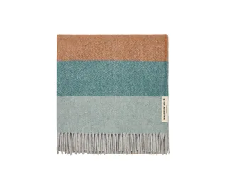 Breezy Recycled Wool Throw in Lake