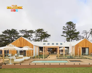 Britt and Taz's backyard on The Block.