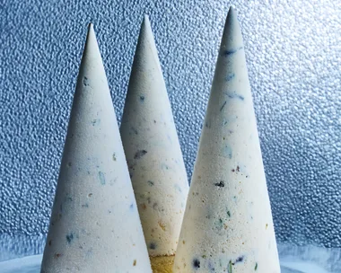 Cassata ice-cream Christmas tree cones