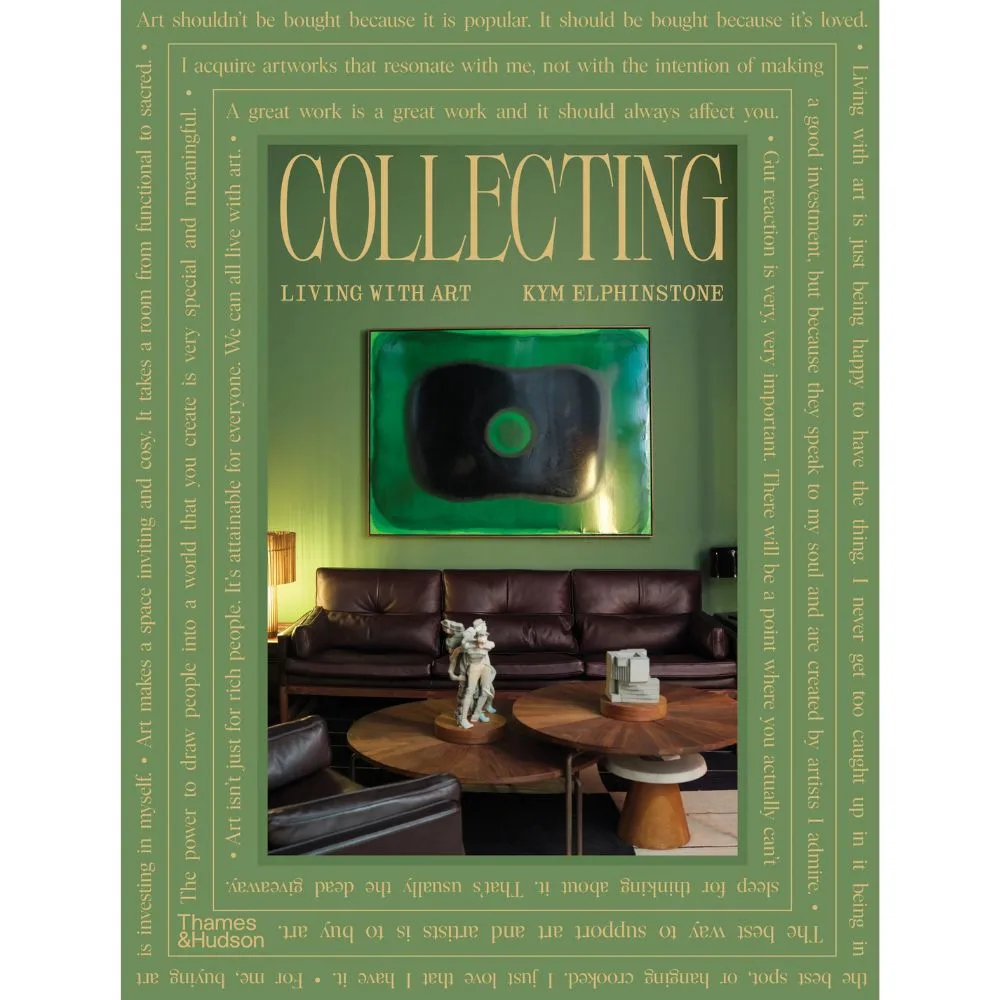 A coffe table book about collecting art