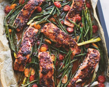 Comfort recipe: Puttanesca-style salmon traybake