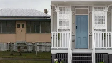 The before and after of a Hamptons cottage makeover.