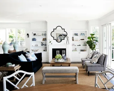 An awkward cottage becomes a gracious Hamptons-style home