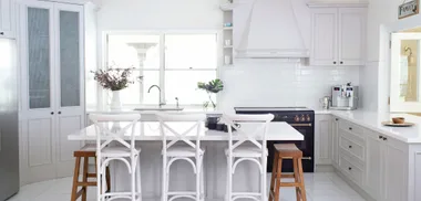 Kitchen transformed with paint and practical design choices