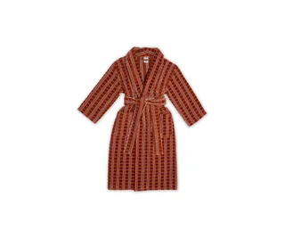 Velour Robe in Terracotta