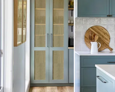 kitchen cabinet doors brass mesh inlays by Arrow Metal