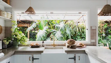 Lottes Hjem historic cottage kitchen on the Sapphire Coast