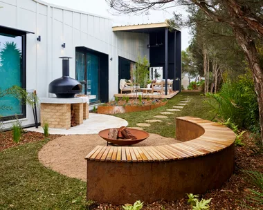 Maddy and Charlotte's The Block 2024 Backyard and Pool