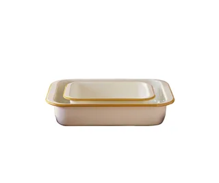 Maggie Living Enamel Baking Trays Set/2