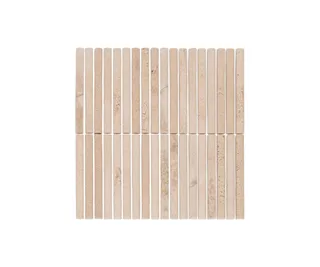 Ravello Travertine Rounded Finger Mosaic Tile