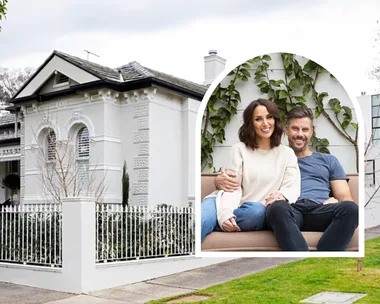 Sam and Snezana Wood home exterior portrait