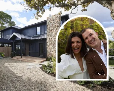 Steph and Gian from The Block with the house the renovated