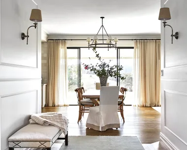 stone homestead central victoria hallway with bench seat