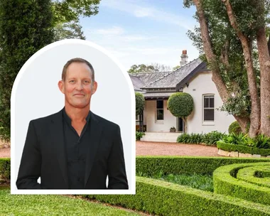 Todd McKenney inset with the Sydney home he's selling