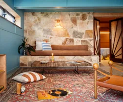 Interior of a beach house in Yamba, Australia