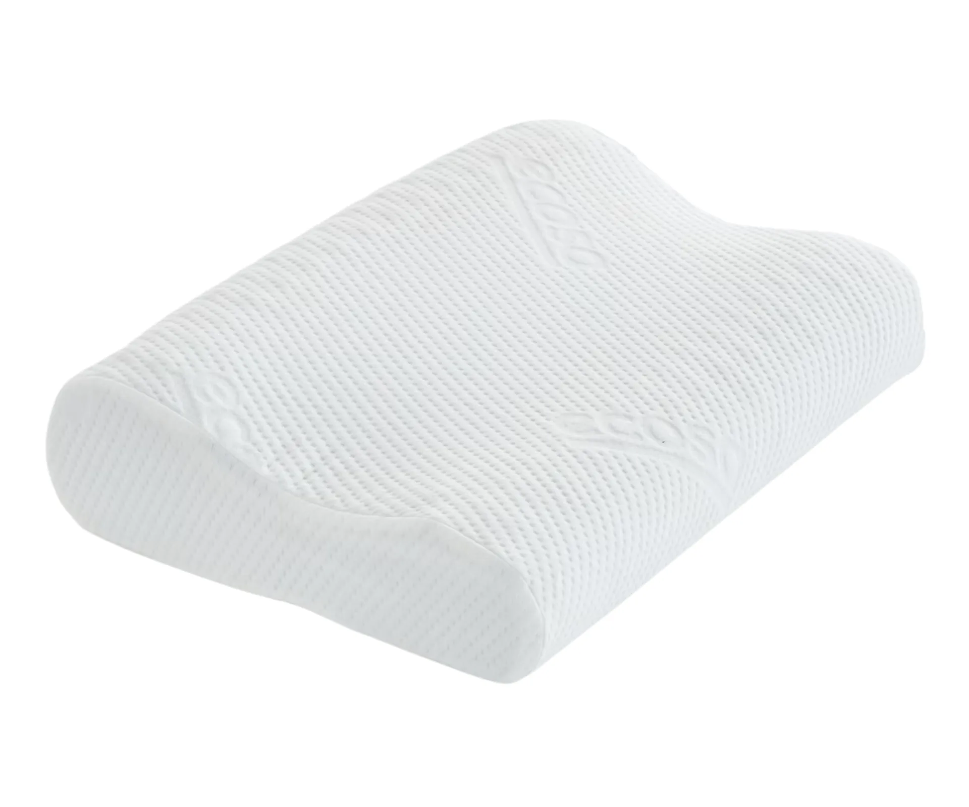 contoured pillow for side and back sleepers